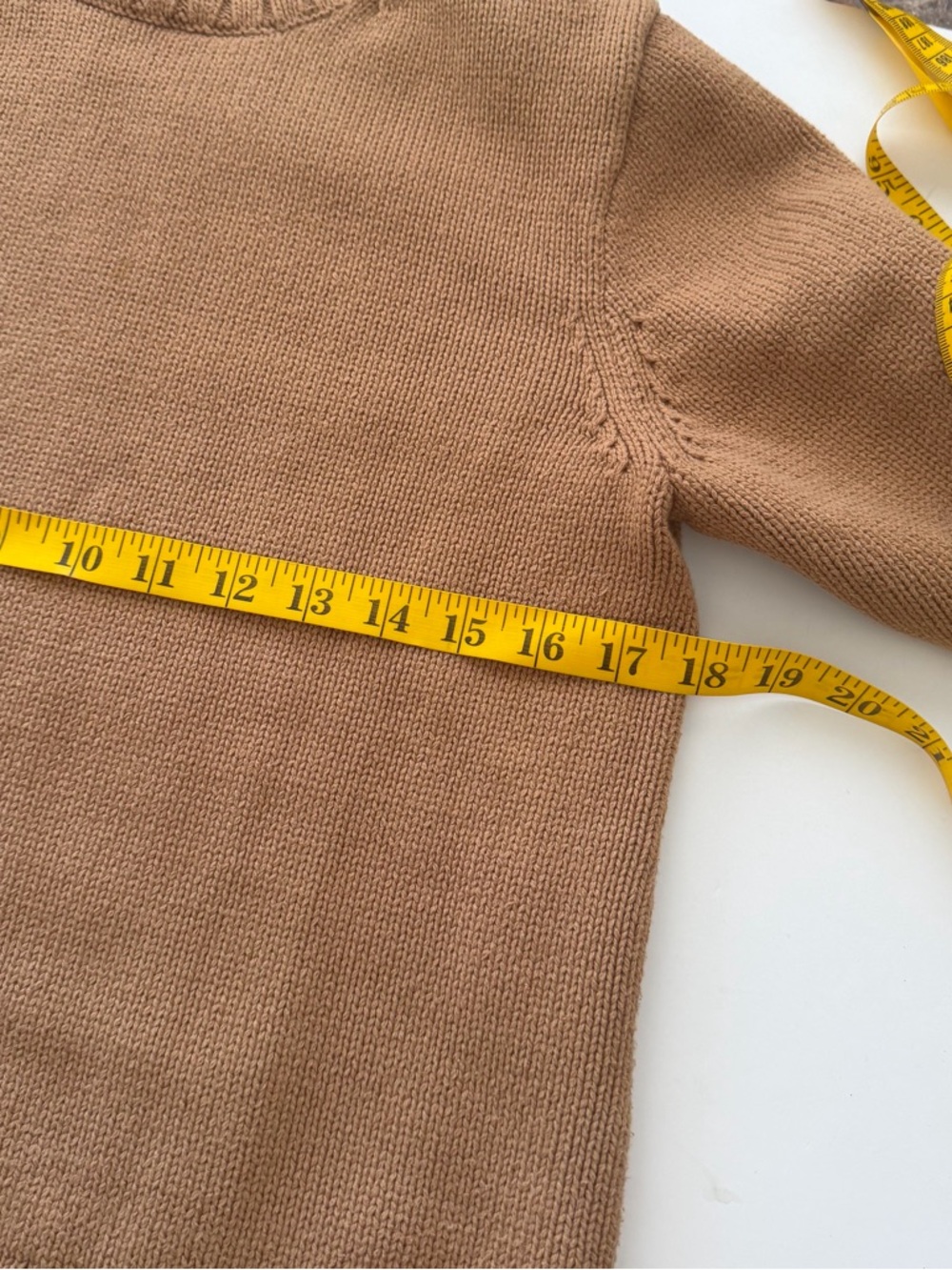 J.Crew Cotton Turtleneck Sweater Tan size small. - Picture 9 of 12